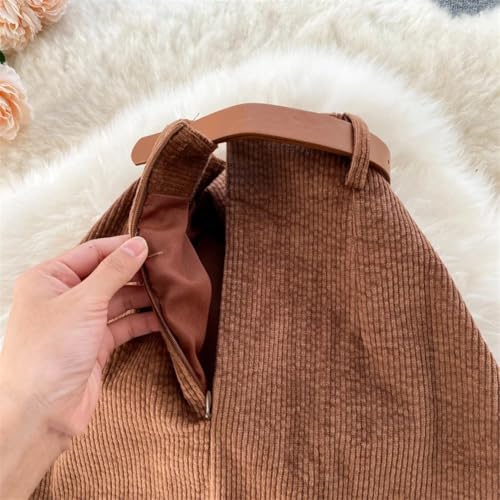 Women High Waist Slim Package Hip A-Line Skirt Solid Color Split Mid-Calf Office Length Skirts4