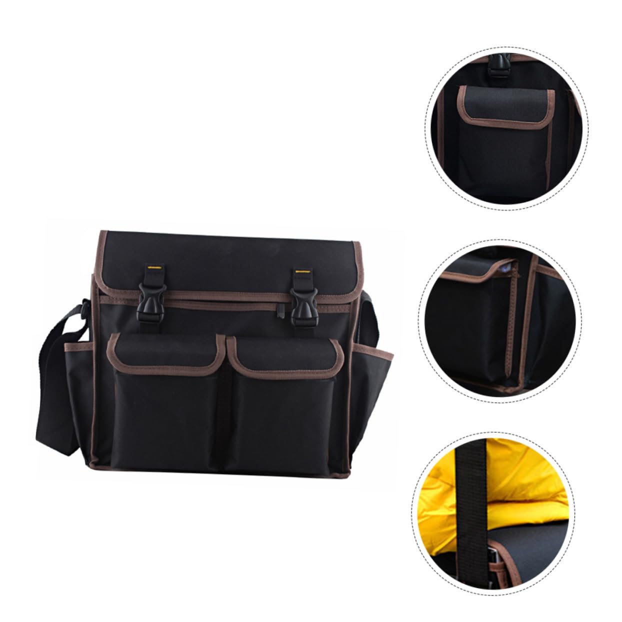 Bolsa de Herramientas de Lona para Electricistas Negra