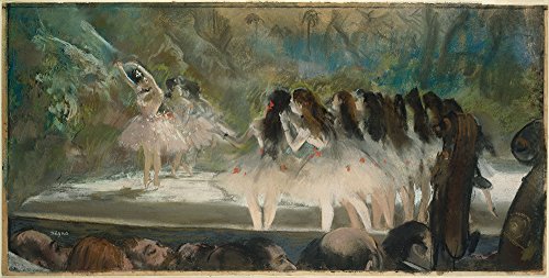 Ballet at The Paris Opera Edgar Degas grand format encadré marron - 2