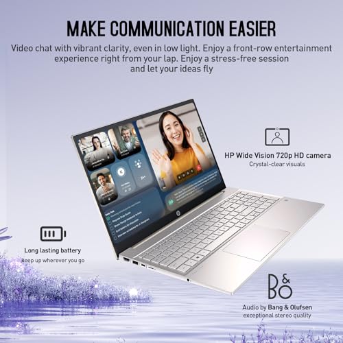 Image of HP Pavilion 15 Inch Laptop Touchscreen Computer, 15.6 inch FHD Touch Screen Business Laptop, Windows 11 Pro | 10-Key Number Pad | Lunar Gold | Intel Core i5 • 64GB RAM 2TB SSD