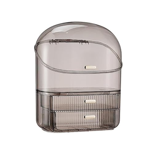 メイクボックス コスメ収納 おしゃれ コスメボックス 透明アクリ 化粧品収納ボックス メイク収納 化粧ボックス メイクボックス スキンケア 収納 大容量 蓋付き 防塵 引き出し付き 洗面所 収納 3段式 整理簡単 ネイル 香水 小物入れ 多機能 おしゃれ