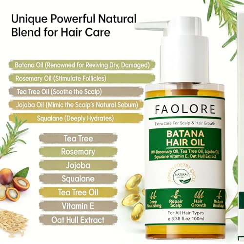 Aceite para el cabello de escualano y máscara batana anticuida total 3