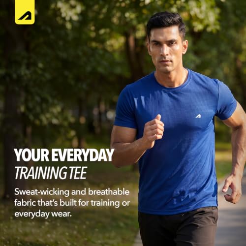 Image of Boldfit Gym T Shirts for Men Workout Breathable T Shirt for Man Active Wear Sports Tshirt for Men Lightweight Gym Tshirts for Man Dry Fit Running T Shirts for Boys Regular Fit Sports Tshirts