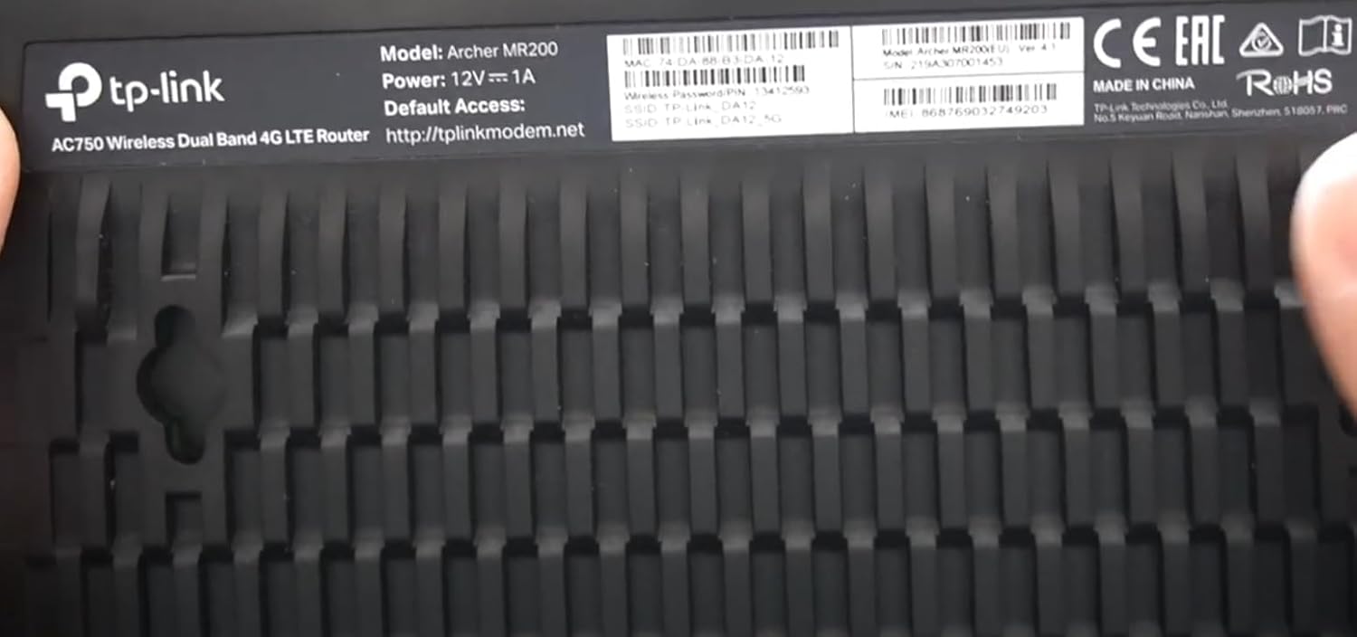 12V 1A Power Supply Adapter for TP-Link Archer MR200 AC750 2.4GHz 750Mbps Dual Band 4G LTE Mobile Wi-Fi SIM Router