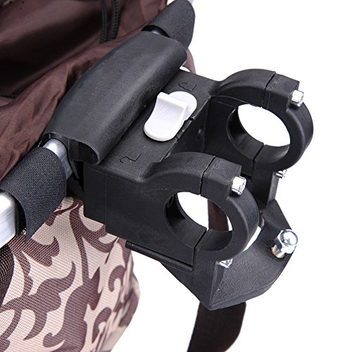 (Coffee) - Pet Dog Bicycle Carrier Bike Basket Bag- Foldable Detachable Pet Dog Travel Bicycle Baske