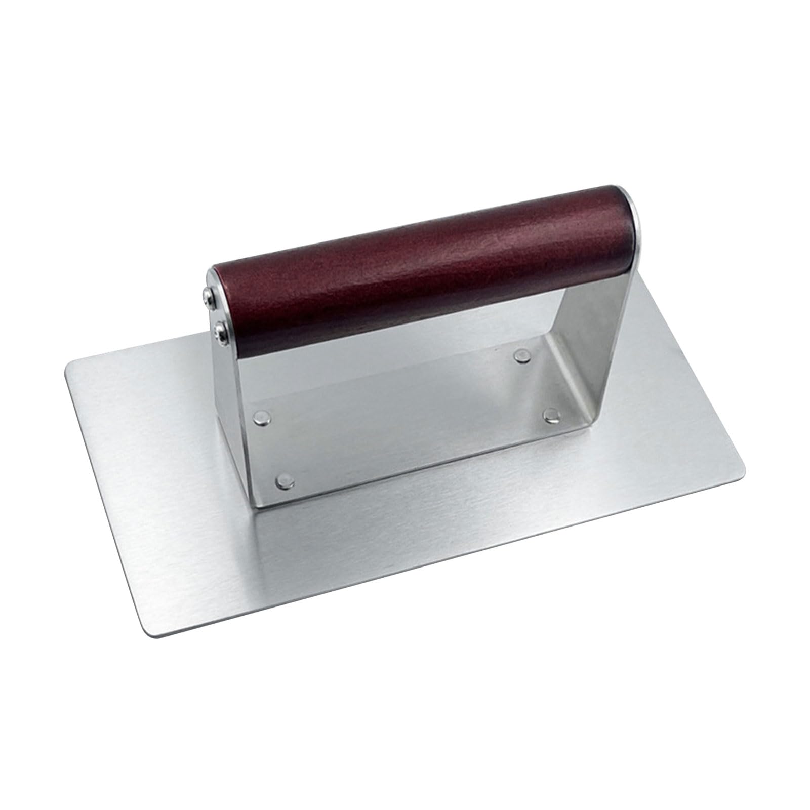 Msioytog Meat Press for Burgers Steaks Fish Vegetables Practical Nonrust Steel Kitchen Utensils Kitchen Meat Smasher Square Hamburgers Press