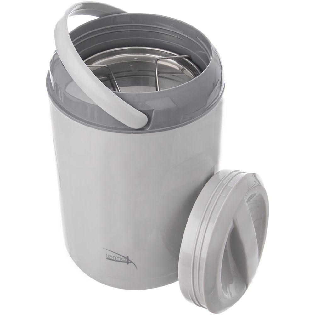 orion group Thermo-Lunchbox aus Edelstahl Tragbarer 4-stufig 4x800 ml | Lebensmittelbehälter Mehrzweck-Kochgeschirr Camping-Kochgeschirr Thermobehälter Größe