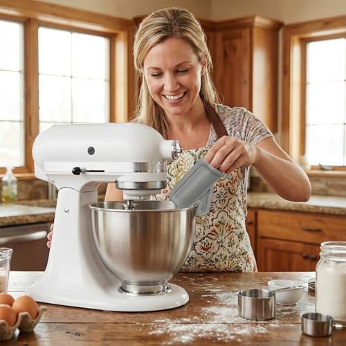 Compatible with KitchenAid Stand Mixer Bowl Accessory Holder Easy Pour Ingredient Funnel Makes Adding Ingredients While Mixing Easier