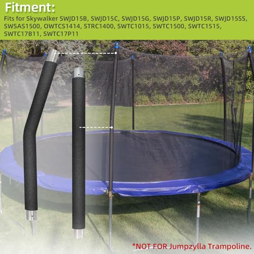 Image of Trampoline Poles Replacement for Skywalker Or Jumpzylla,Galvanized Trampoline Enclosure Pole for Skywalker or Jumpzylla,Replace Parts#4201 4202 4135 OR for Jumpzylla 8ft 10ft&12ft 14ft