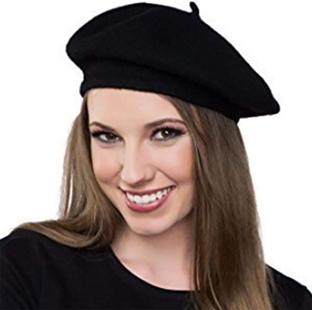 2 X Men's Black French Beret Hat Fancy 