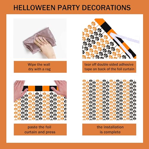 54-Piece Halloween Party Decorations Complete Foil Decor Kit - image 4