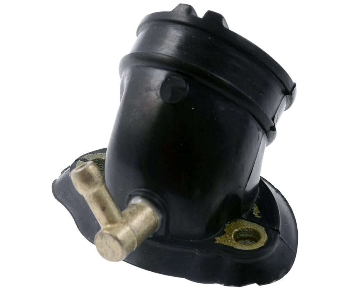 Tubulure compatible avec VESPA ET4 125, compatible avec PIAGGIO Skipper | Côté carburateur 32 mm, entraxe M6 50 mm, dépression 5 mm; compatible avec PIAGGIO Zip 2 125, compatible avec DERBI Boulevard