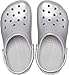 Crocs Kids Unisex Classic Glitter Clog (Little Kid/Big Kid) Silver Metallic 6 Big Kid M