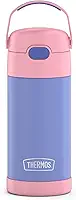 Garrafa de canudo infantil Funtainer THERMOS 355 ml de aço inoxidável, roxo/rosa