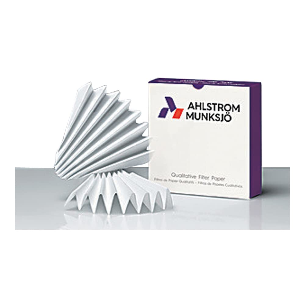 AhlstromMunksjö 56203850 PrePleated Fluted Filter Paper, Grade 562