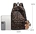 Fashion Cheetah Backpack Shoulder Bag, Trendy y2k Design Daypack Bookbag Leopard Print Coquette Purse Women Men Daily (Brown)