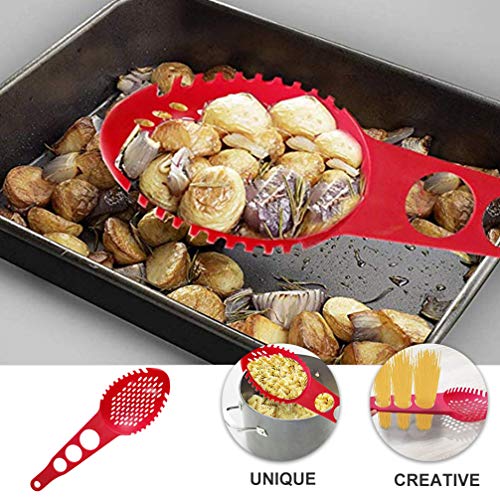 Yardwe Espaguete Colher Spaghetti Servidor Garfo Colher De Macarrão para Cozinhar Cozinha de Silicon