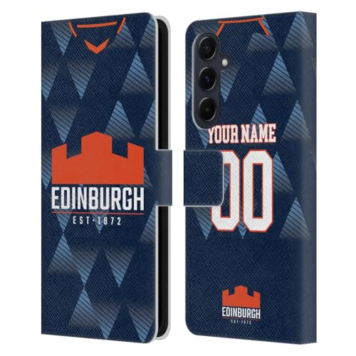 Housse Samsung A55 5G Edinburgh Rugby Coque Portefeuille pour Supporter