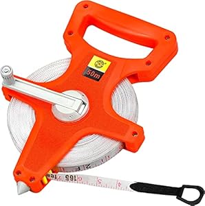 Bwuk 50 m Fiberglas Maßband Kabeltrommel