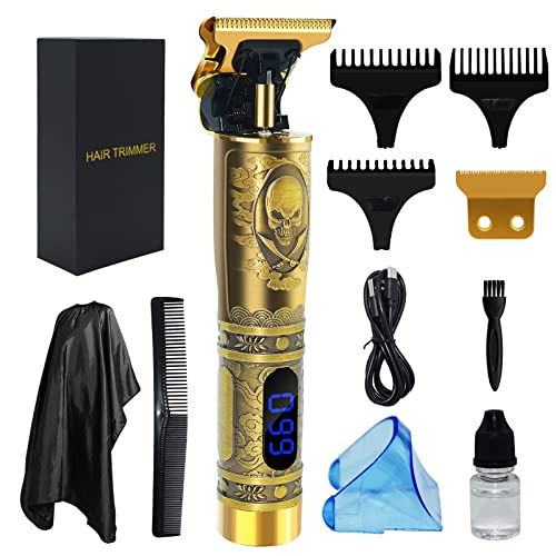 Tondeuse à cheveux professionnelle pour homme sans fil rechargeable avec écran LCD