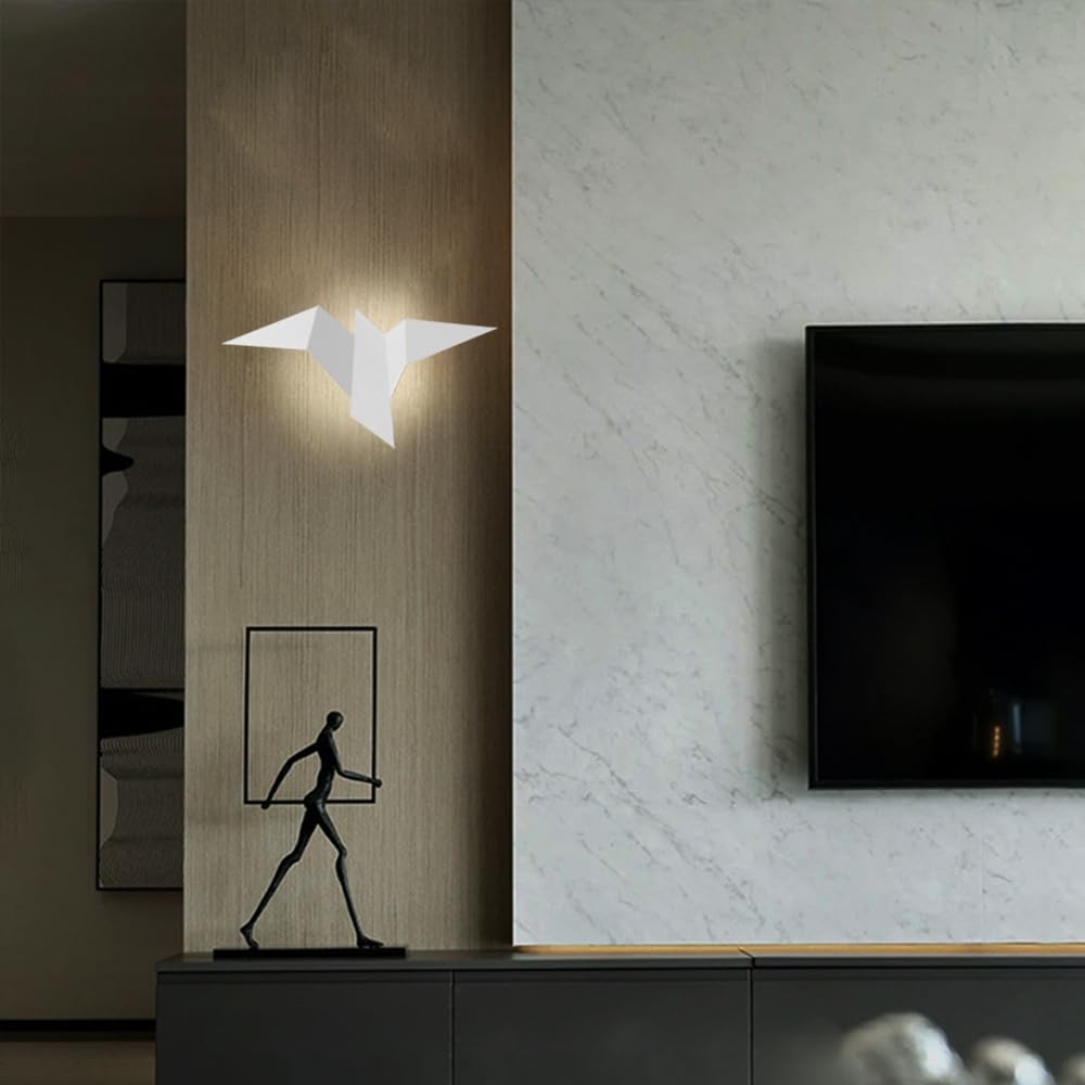 Ściana LED Light, metalowe kinkiety origami, 2W, oświetlenie dekoracyjne wnętrza, lampy ścienne do korytarza, salon, tła ścienna