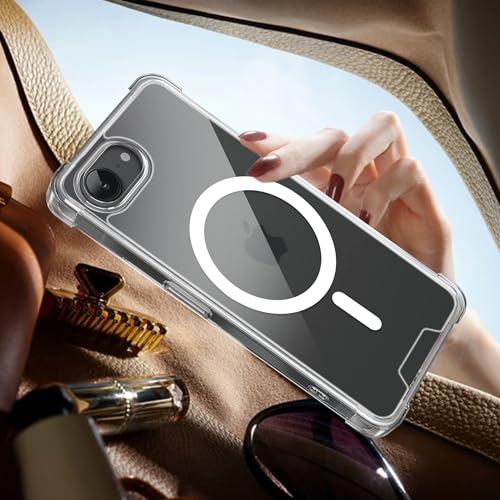Image of A rtistque Clear Back Cover Case for iPhone 17e | Compatible with Mag-Safe | Premium Cover | Shockproof TPU Bumper | Slim Protective Design | iPhone 17e Back Cover - Transparent