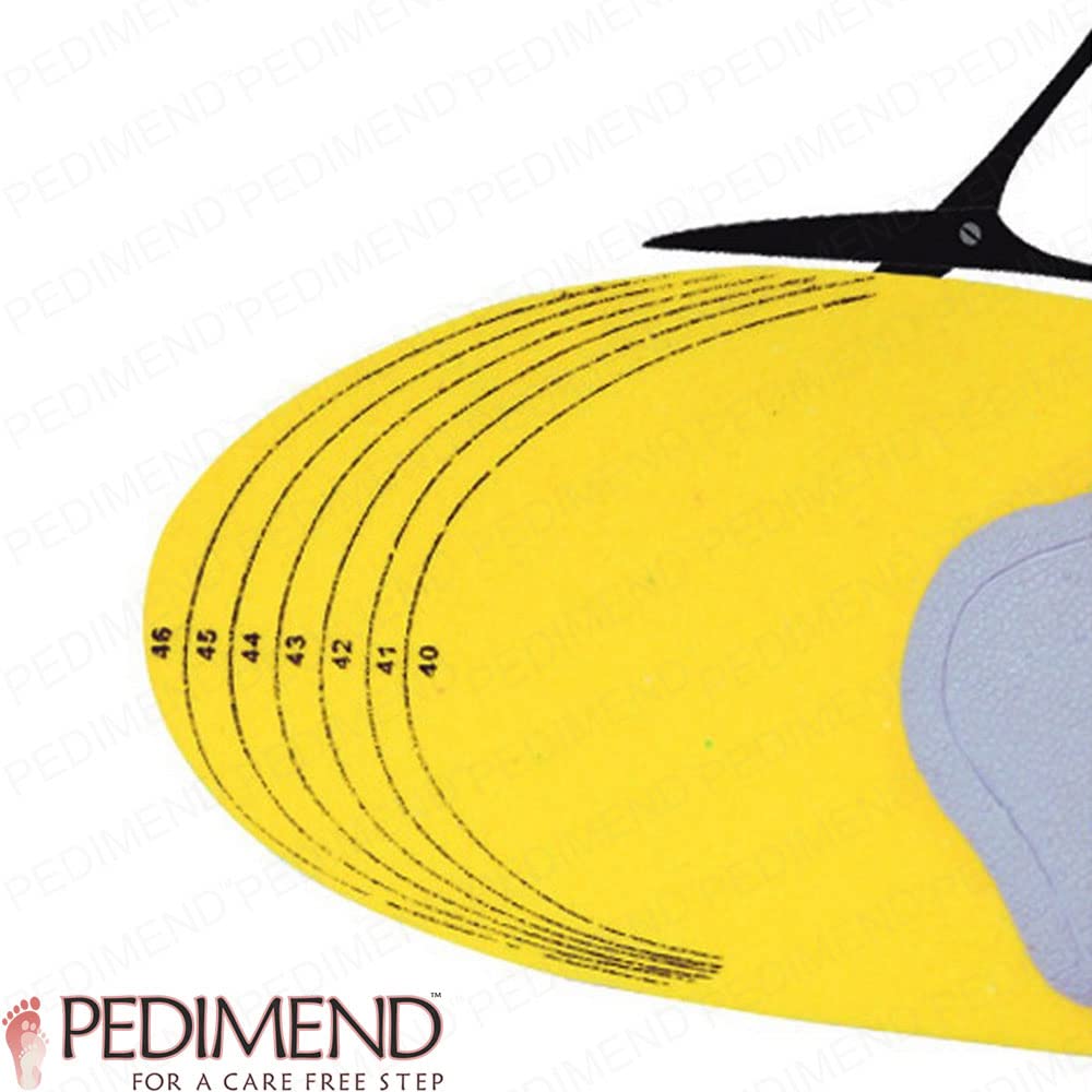 PEDIMEND ortopedyczna wkładka z płaską stopą (4PAIR) – idealna do zapalenia powięzi podeszwy / bólu pięt/kostki i ogólnego bólu stóp – wkładki do butów ortopedycznych – pielęgnacja stóp
