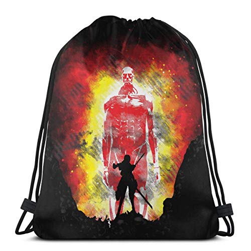 Ataque Los Titanes Bolsas De Cincha Presa Humana Impresas Escuela Acogedora Imprimir