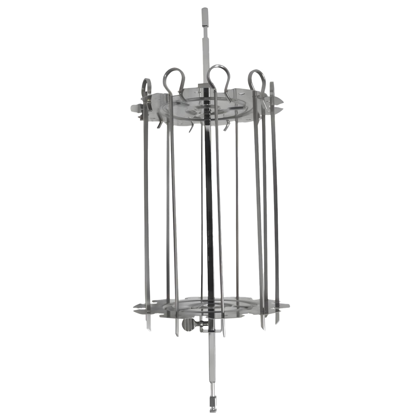 Set di 10 spiedini rotanti per barbecue, forno e friggitrice ad aria, 10 spiedini inclusi, perfetto per cucinare rosticceria, 190 cm