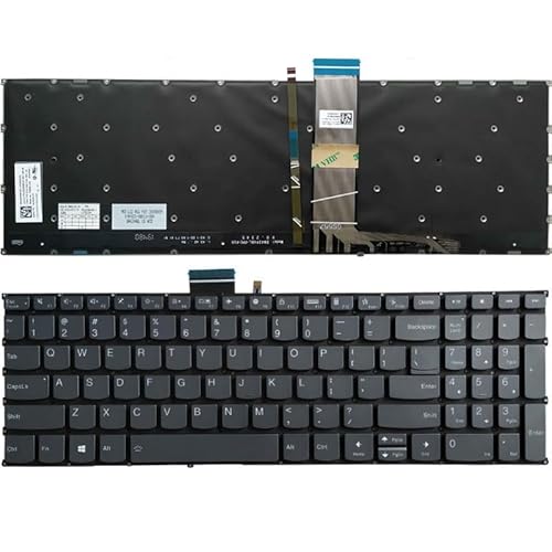 Lenovo用 Ideapad用 Yoga用 Slim 7-15IIL05 7-15IMH05 7-15ITL05用 ラテン語/米国/ロシア語/英国/スペイン語/フランス語用 AZERTYノートパソコンキーボード(US backlit)