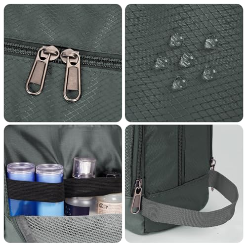 Image of WANDF Travel Toiletry Bag for Men, Small Dopp Kit for Toiletries