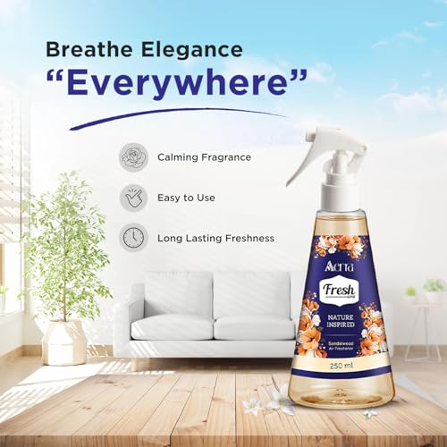 Image of Aerra Rose & Sandalwood Air Freshener Spray Combo, 2x250ml - Divine Romance Edition, 5600+ Sprays for Home, Pooja Room, Bedroom, Car, Office, Non-Aerosol Odor Eliminator