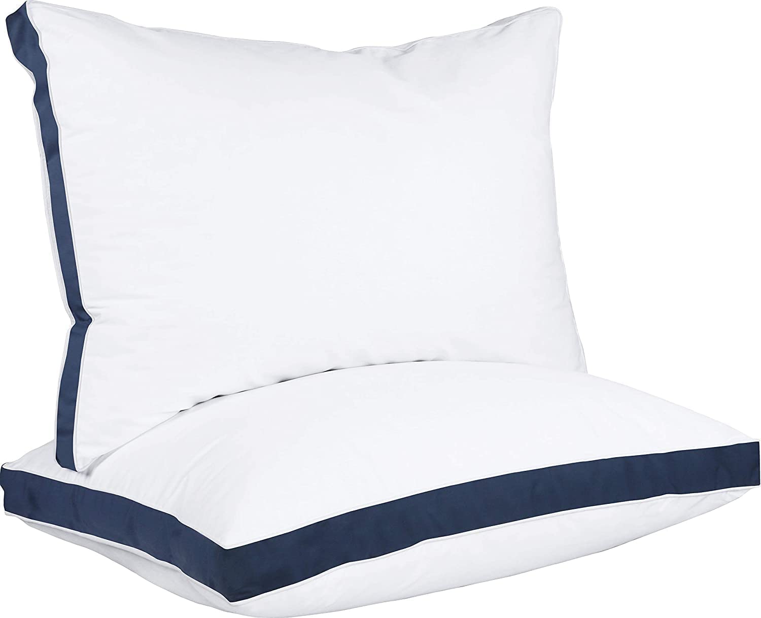 Utopia Bedding Bed Pillows for Sleeping King Size (Navy), Set of 2, Cooling Hotel Quality, Gusseted Pillow for Back, Stomach or Side Sleepers