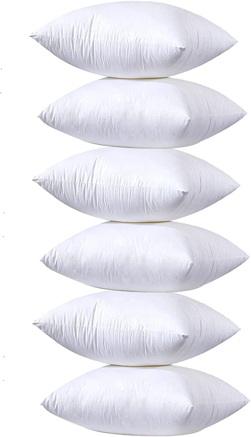 yibo Cojín, Relleno de Cojín para Sofá o Cama, con Relleno Fibra Hueca, Hipoalergénicas, Juego de 2/4/6 Unidades (50_x_70_cm, 6)
