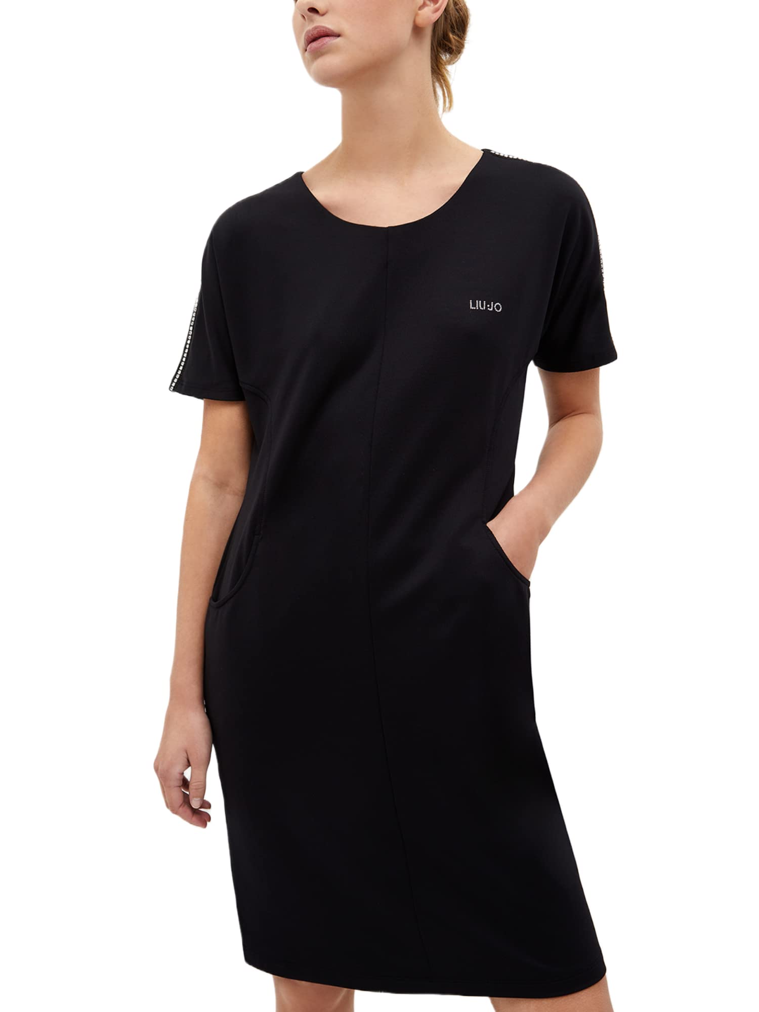 Liu-jo Vestito Donna Nero Ta3031 f0869