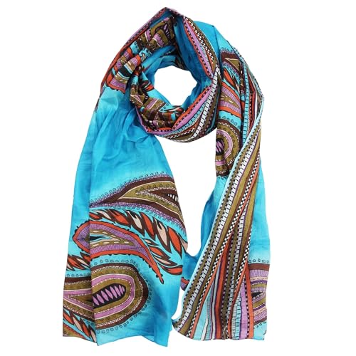 Sarong et paréo en tissu en coton imprimé avec 12 modèles de caractère