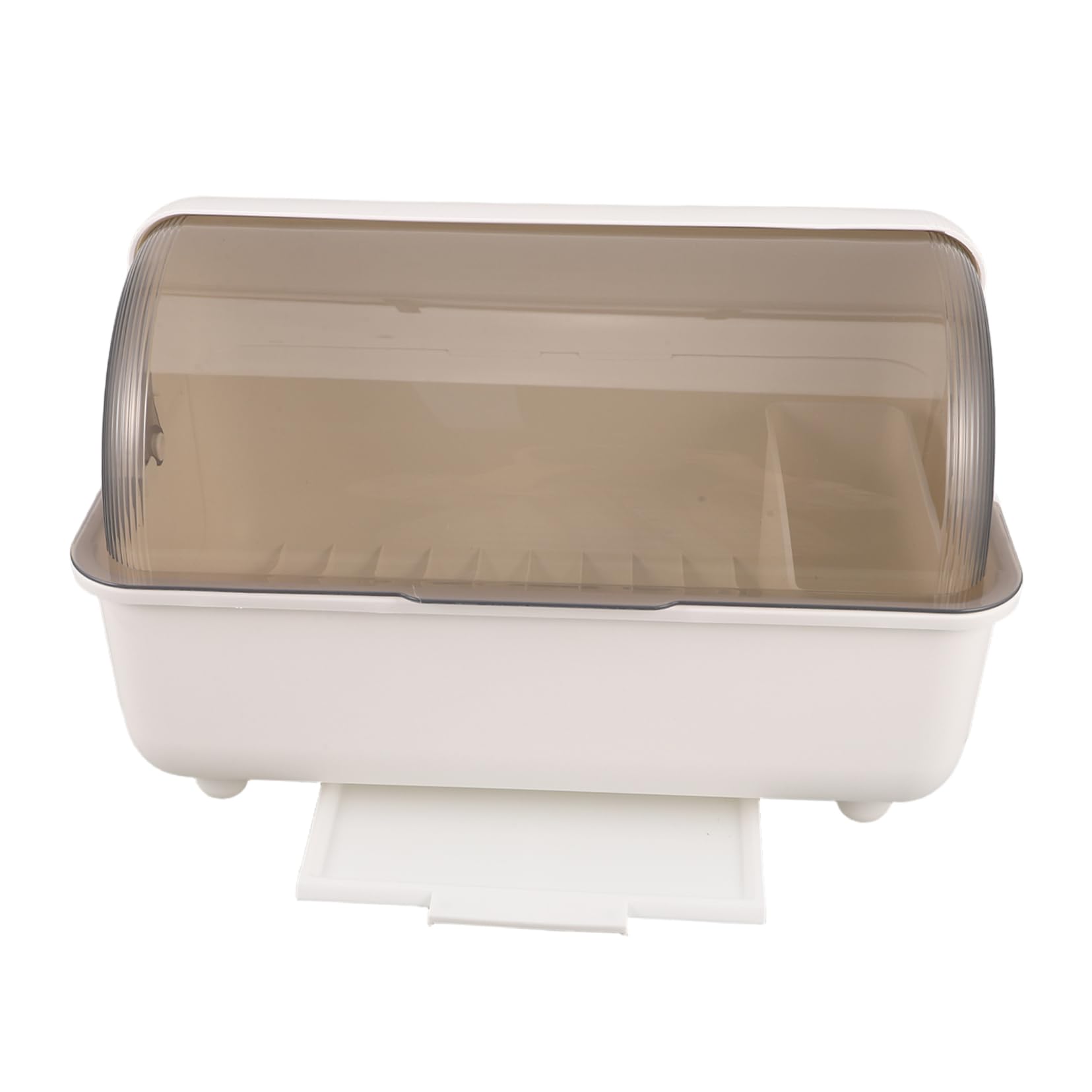 INOOMP Countertop Utensil Holder with Dustproof Cover Space Saving Dish Drainer Rack for Bowls Plates and Chopsticks Multifunctional Kitchen Storage for Organized Countertops