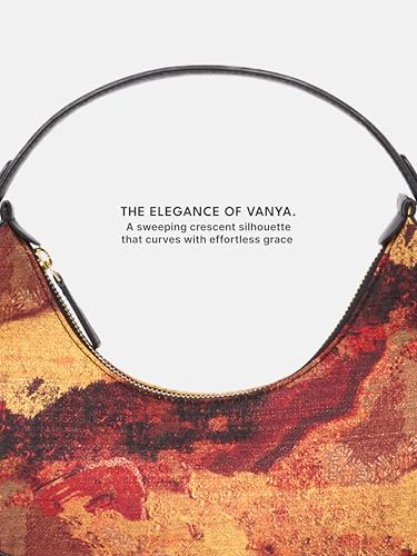 Image of ZOUK Women's Vanya Baguette | Crossbody Vegan Leather Sling Bag | Detachable Strap