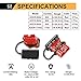 BUNKER INDUST 50A 6-10 Gauge Battery Quick Connect Disconnect Wire Harness Plug Kit 4 Pcs Battery Cable Quick Connect Disconnect Plug for Winch Auto Car Trailer Driver Electrical Devices,Red
