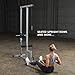 Powerline by Body-Solid (PLM180X) LAT Pull Down Machine - Home Gym with High & Low Pulleys, Heavy Gauge Steel Construction, Includes LAT and Low Row Bars
