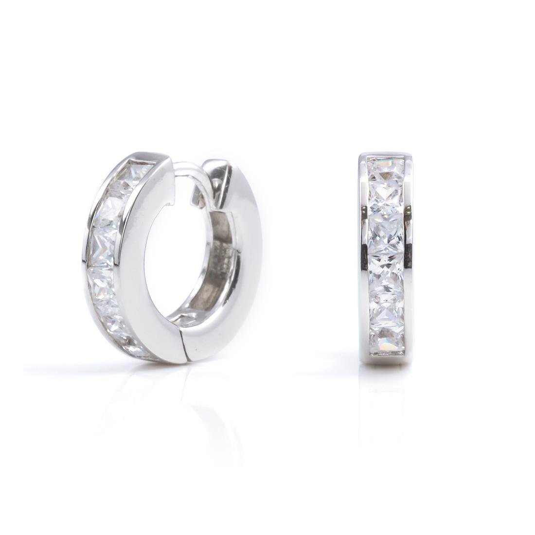 Orecchini Argento Zirconi Cerchio - Orecchini a Cerchio Moderni | Argento 925 | Parfois ItaliaOrecchini in argento donna - Gioielli in argento 925 - Julienne
