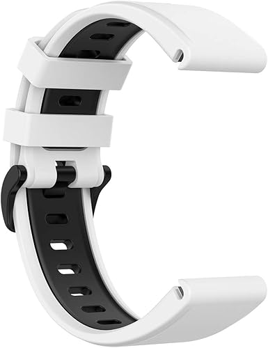 Miniatura 2 de Compatible con Garmin Fenix 6 Sapphire Watch Bands, Forerunner 945 Bands, 0.866 in Quickfit Silicona Correa de repuesto para Garmin Instinct, Fenix