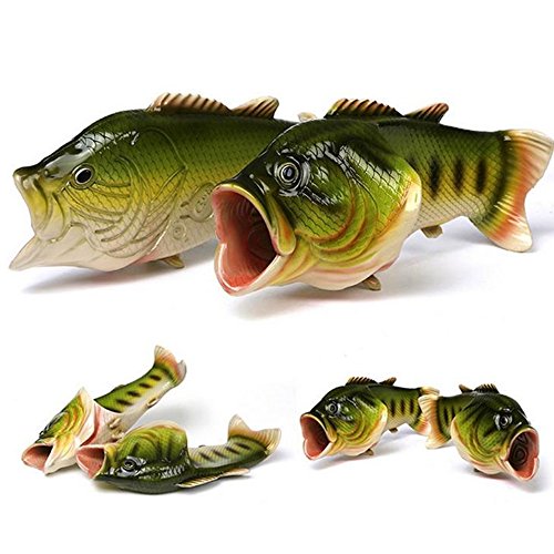 BING RUI CO Fish Slippers Beach Shoes Non-Slip Sandals Creative Bass Slippers Men and Women Casual Shoe2