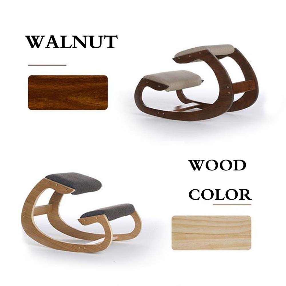 La Silla De Oficina Creative Kneeling Silla Ergonómica De Meditación Para Arrodillarse Puede Ayudar A Aliviar El Dolor Y Mejorar La Postura,Woodcolor