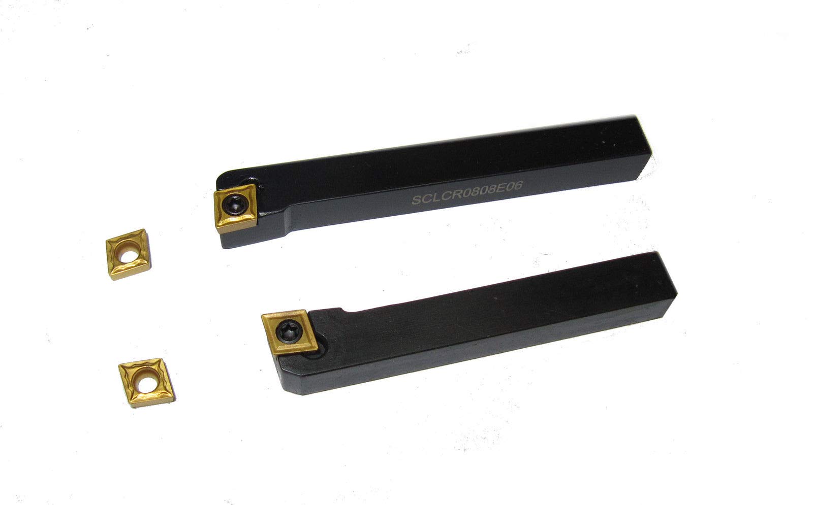 RDGTOOLS 8MM INDEXABLE Lathe Turning Tool Left + Right Hand and CCMT Inserts