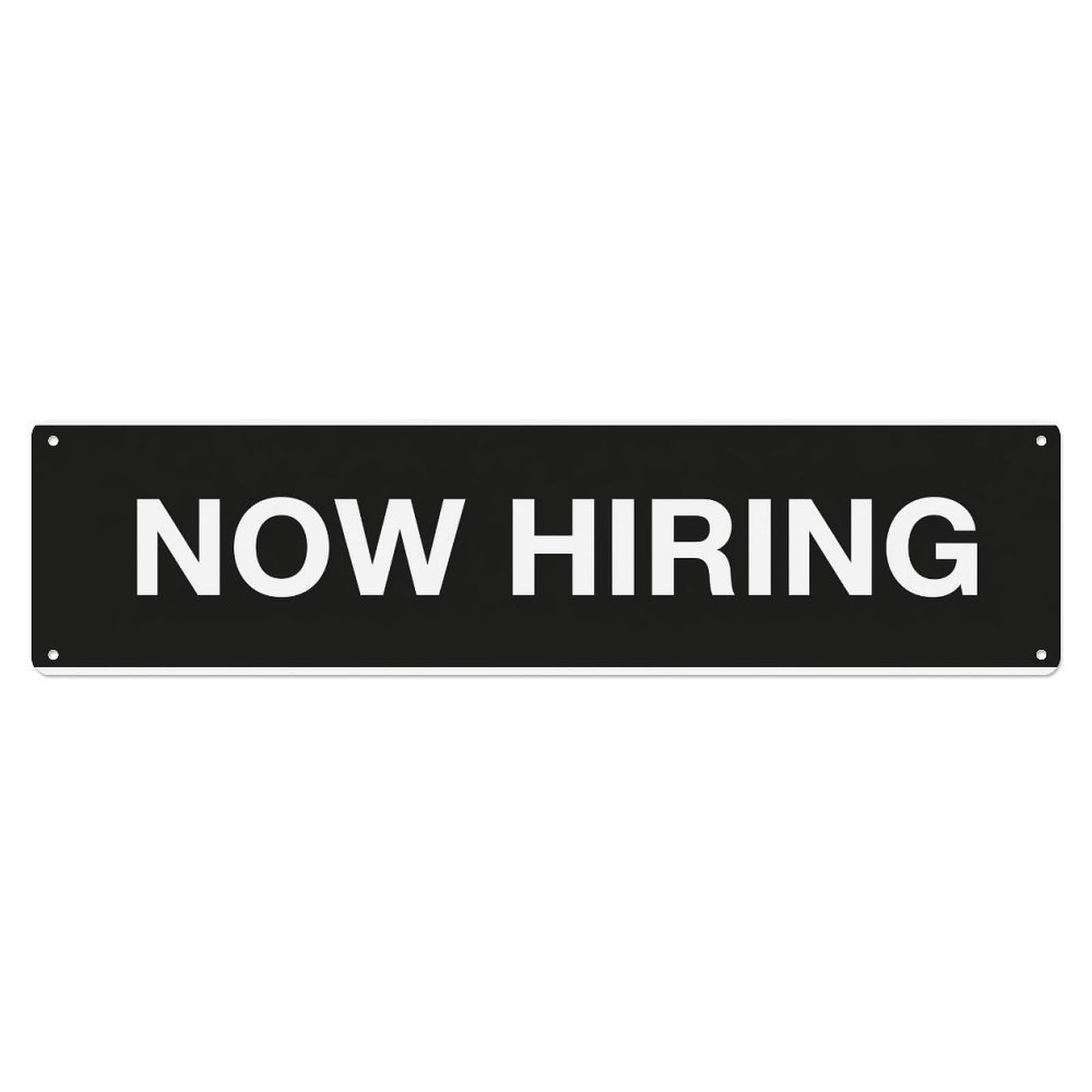 Now Hiring Join Team Metal Tin Sign