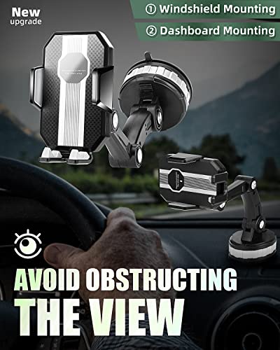 2023 New Sucker Car Phone Holder - Universal Phone Mount Dashboard Windshield Window Cell Phone Mount Super Adsorption Phone Holder With Robot Arm Car Phone Holder Automobile Fit For Iphone Smartphone #TOP1