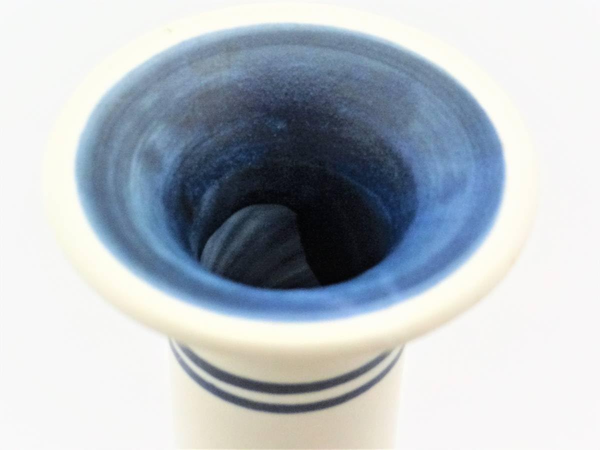 創作陶器　青雲花生  たち吉　一輪挿し花瓶 美品 創作陶器 青雲花生 たち吉 一輪挿し 花瓶 ☝˃̵͈̑ᴗ˂̵͈̑