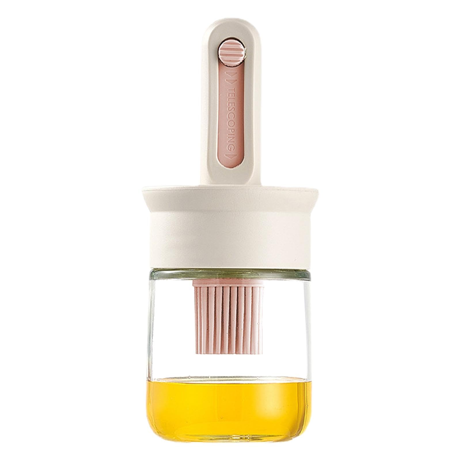 Set 2 Bottiglie Per Olio Con Pennello In Silicone – Vetro Borosilicato, 135ml E 150ml, Per Cucina E Barbecue - 2