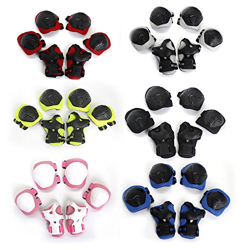 Braçadeira, Andoer Conjunto de almofadas protetoras de proteção de segurança para pulsos 6 peças par